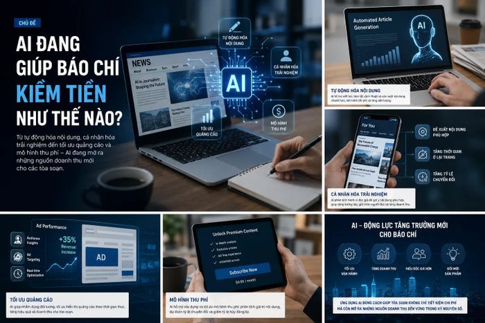Những thay đổi đáng chú ý nhất là việc AI đang giúp báo chí cải thiện mô hình thu phí độc giả.