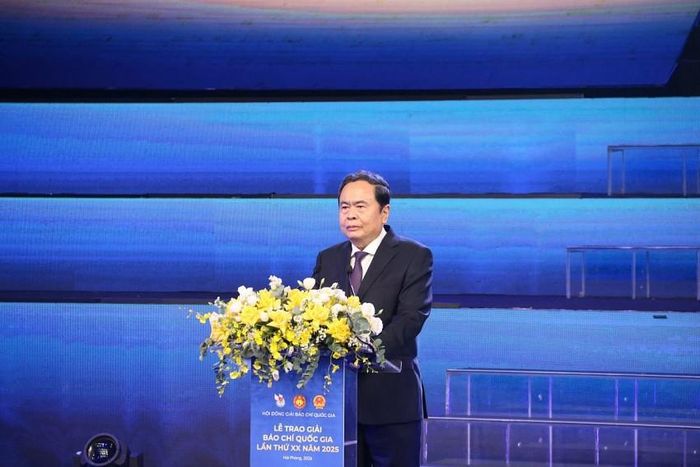 Chủ tịch Quốc hội Trần Thanh Mẫn phát biểu chỉ đạo tại Lễ trao giải.