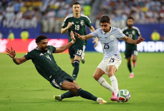 Uruguay vất vả giành 1 điểm trước Ả Rập Xê Út. (Ảnh: Reuters)