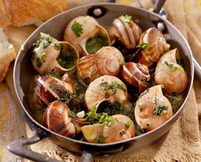 Ốc sên có thể chế biến thành nhiều món ăn tinh tế. (Ảnh: Taste)
