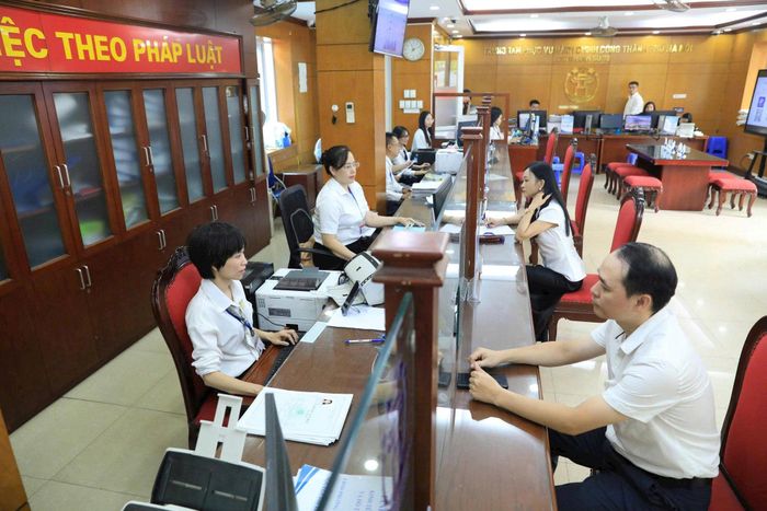 Điểm phục vụ hành chính công Thanh Xuân. Ảnh: Quang Thái