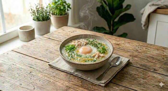 Trong quá trình xạ trị người bệnh có thể ăn cháo giàu dinh dưỡng.