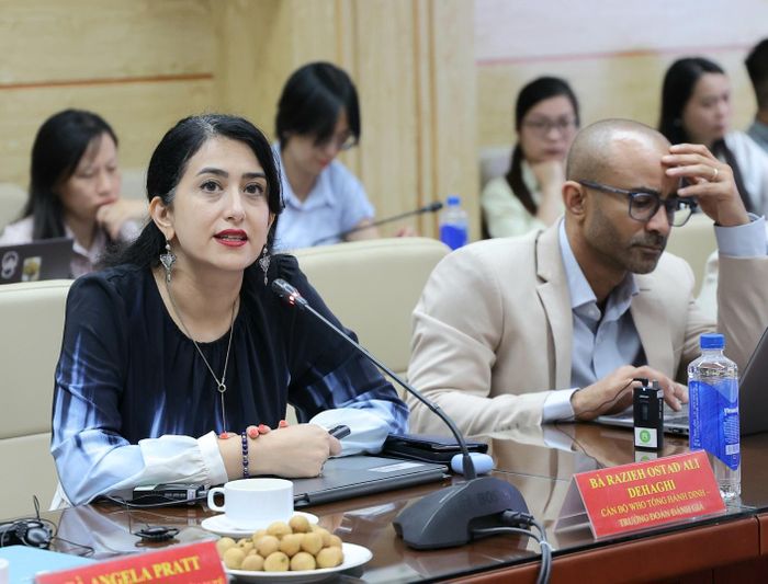 Bà Ostad Ali Dehaghi Razieh, Trưởng nhóm đánh giá NRA của WHO phát biểu.