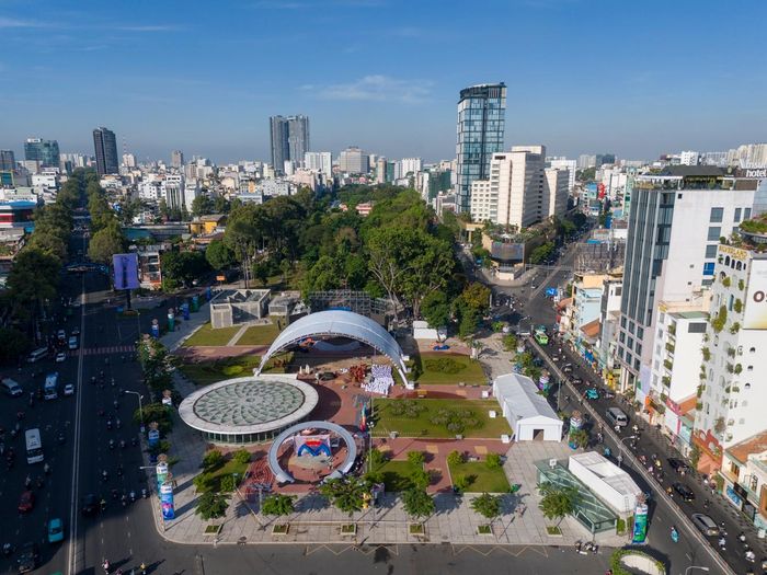 Khu vực TOD trung tâm quanh ga Bến Thành và Tao Đàn sẽ có diện tích khoảng 188,6 ha. Ảnh: Quỳnh Danh.
