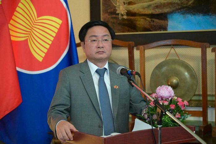 Ủy viên BCH Trung ương Đảng, Bí thư Tỉnh ủy Tây Ninh Nguyễn Văn Quyết phát biểu chào mừng hội nghị