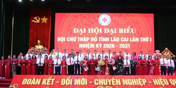 Ban chấp hành Hội Chữ thập đỏ tỉnh Lào Cai khóa I, nhiệm kì 2026-2031 ra mắt tại Đại hội