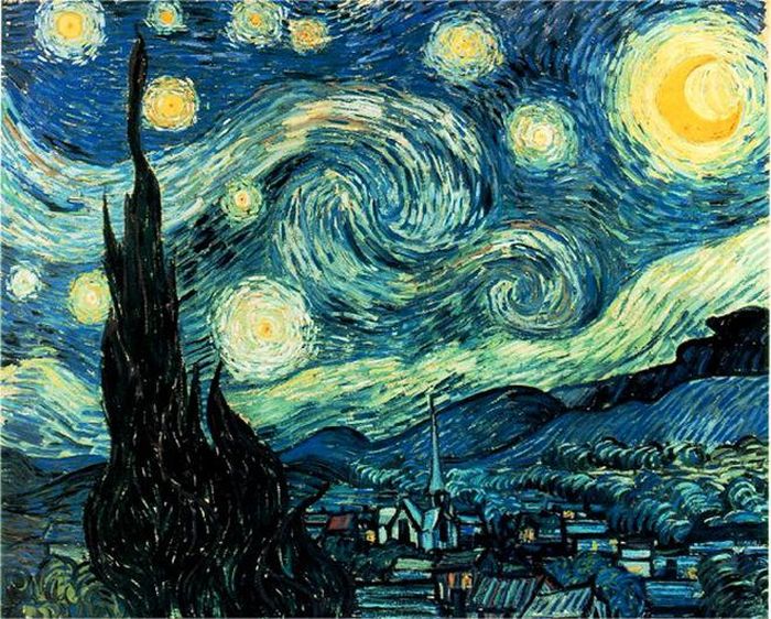 Bức tranh "The Starry Night" của Van Gogh