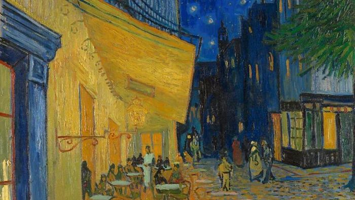 "Café Terrace at Night" hiện được trưng bày tại The Grand Van Gogh Exhibition ở Tokyo