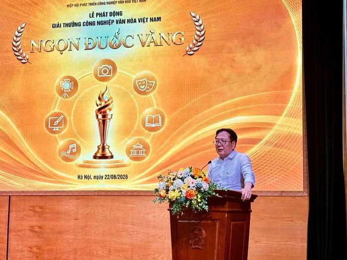 Nghệ sĩ Nhân dân Vương Duy Biên, Chủ tịch Hiệp hội Phát triển Công nghiệp Văn hóa Việt Nam.