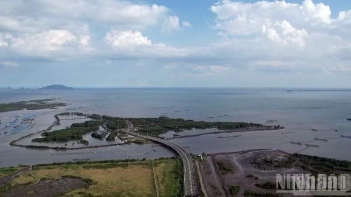 Một góc khu vực Cái Mép Hạ, nơi có dự án khu thương mại tự do của Thành phố Hồ Chí Minh.
