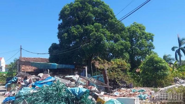 Người dân chiếm dụng diện tích làm nơi tập kết phế liệu.
