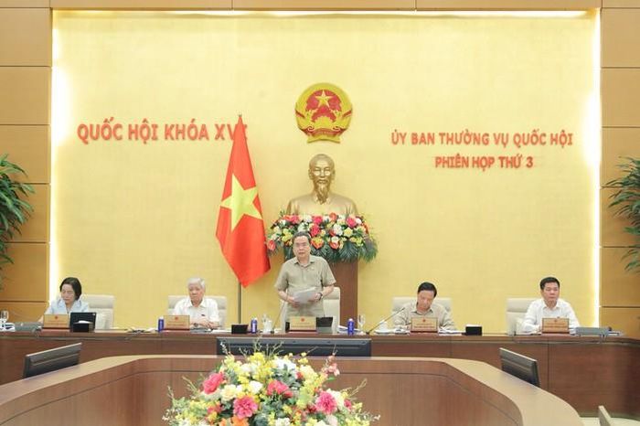 Chủ tịch Quốc hội Trần Thanh Mẫn phát biểu chỉ đạo tại phiên họp. Ảnh: Lâm Hiển