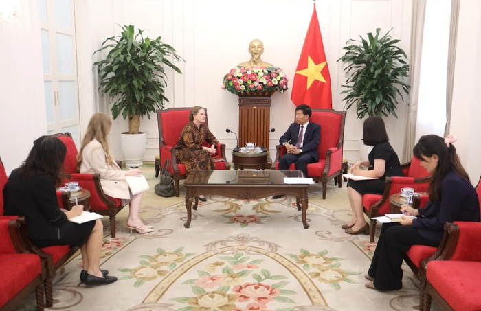 Quang cảnh cuộc tiếp. Ảnh: Báo Thế giới và Việt Nam