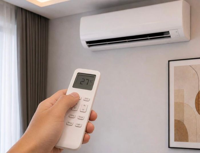 Ngành điện lực khuyến cáo người dân nên bật điều hòa ở mức 27 độ C kết hợp quạt làm mát để tiết kiệm điện và phòng ngừa sự cố. Ảnh: EVN
