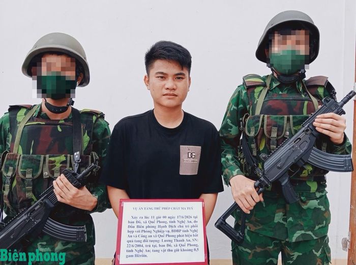 Đối tượng Lương Thanh An bị bắt giữ. Ảnh: Phương Linh