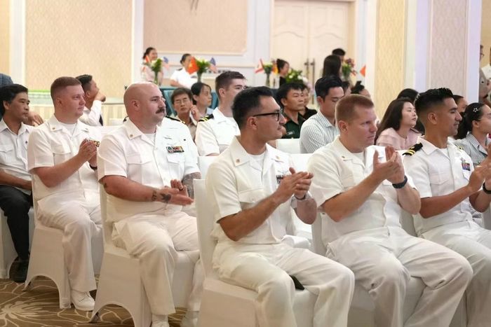 Quân nhân Hoa Kỳ tham dự buổi lễ.