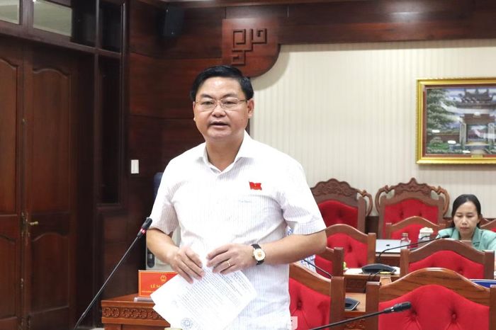 Ông Đỗ Thái Phong - Phó Chủ tịch HĐND tỉnh Đắk Lắk phát biểu.