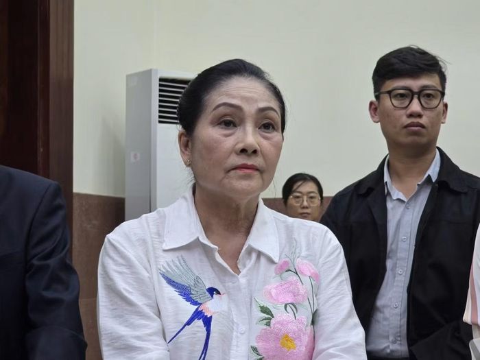 Nguyên đơn tại phiên tòa chiều nay 23/6.