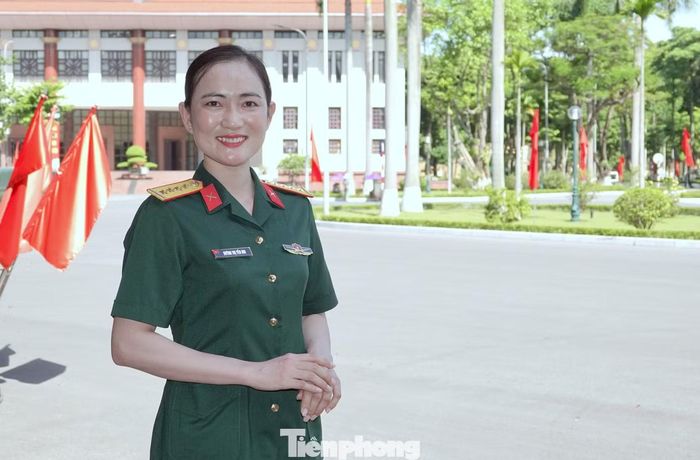 Đại úy QNCN Huỳnh Thị Yến Nhi. Ảnh: Nguyễn Minh