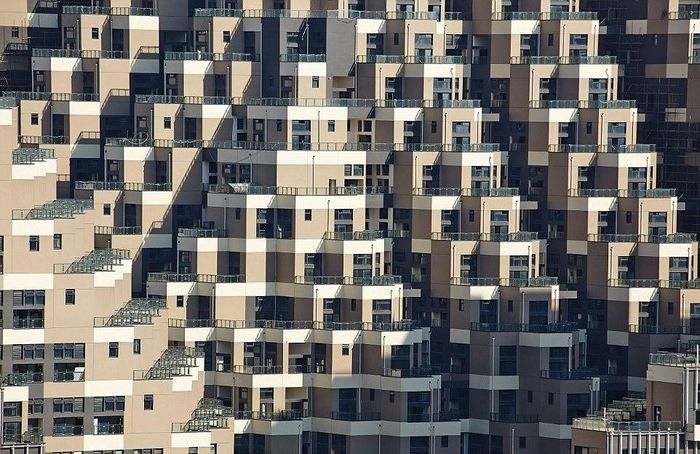 Thiết kế độc đáo giúp cư dân có không gian sinh hoạt thoáng đãng. Ảnh: Masters’ Architectural Office