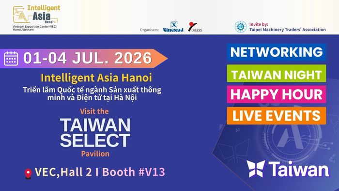 Taiwan Select Pavilion tại Booth V13 Hall 2 VEC Hà Nội.