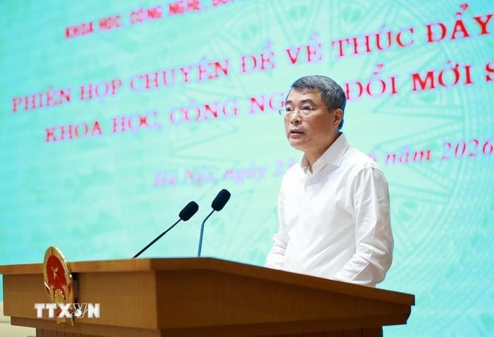 Thủ tướng Chính phủ Lê Minh Hưng kết luận phiên họp. Ảnh: TTXVN.