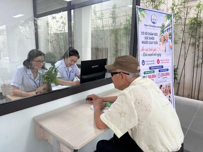 Khu tiếp đón người cao tuổi. (Ảnh: Thùy Giang/Vietnam+)