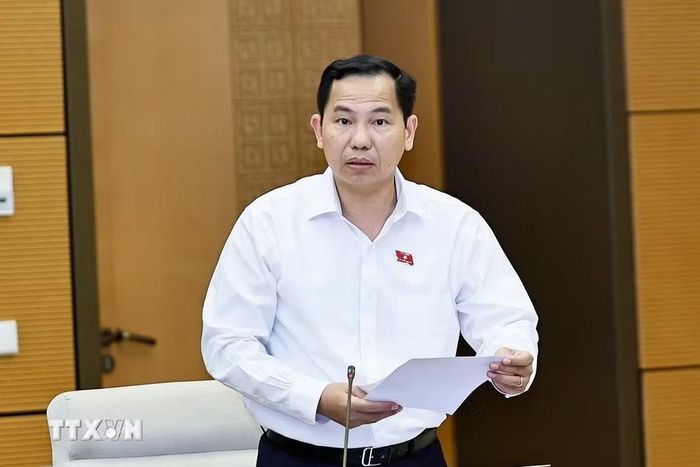 Tổng thư ký Quốc hội, Chủ nhiệm Văn phòng Quốc hội Lê Quang Mạnh phát biểu. (Ảnh: Doãn Tấn/TTXVN)