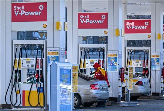 Một trạm xăng ở Moskva, Nga. Ảnh: AFP/TTXVN. Ảnh không được phép chia sẻ bởi bên thứ ba
