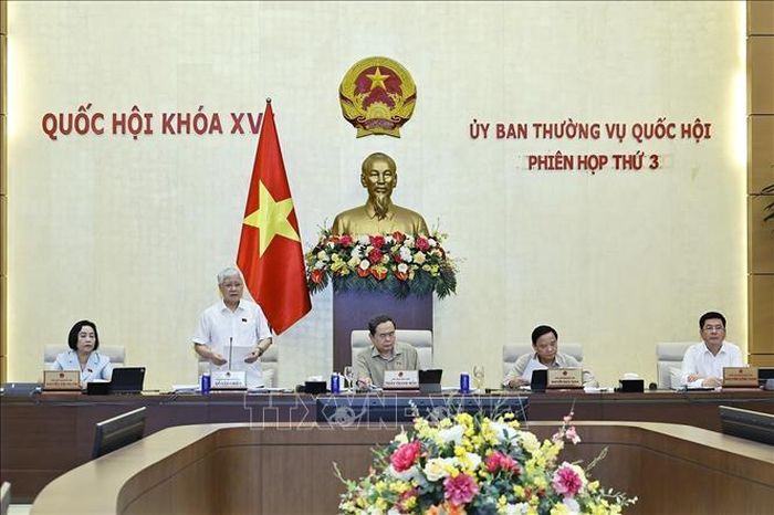 Phó Chủ tịch Thường trực Quốc hội Đỗ Văn Chiến phát biểu. Ảnh: Doãn Tấn/TTXVN
