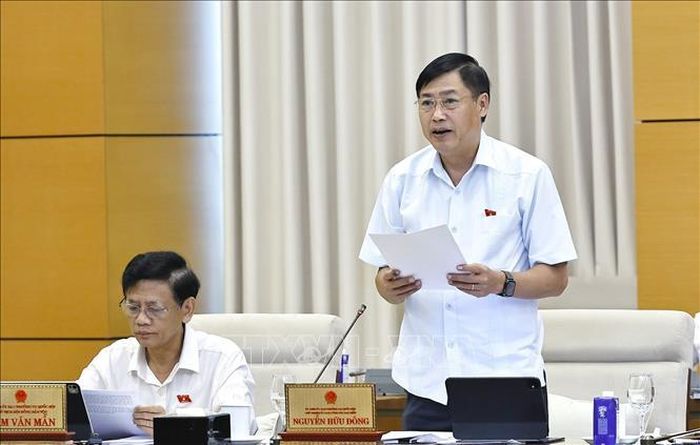 Chủ nhiệm Ủy ban Công tác đại biểu của Quốc hội Nguyễn Hữu Đông phát biểu. Ảnh: Doãn Tấn/TTXVN