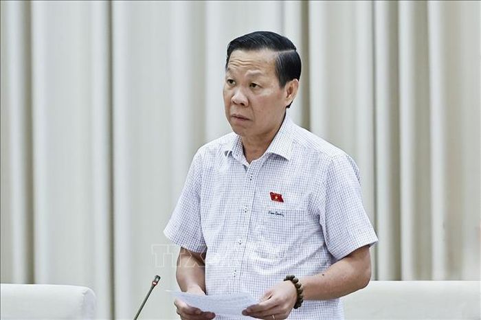Chủ nhiệm Ủy ban Kinh tế và Tài chính của Quốc hội Phan Văn Mãi phát biểu. Ảnh: Doãn Tấn/TTXVN