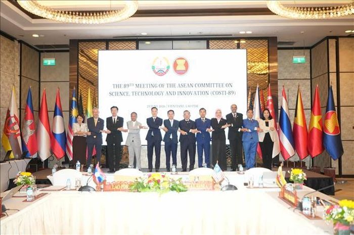 Các đại biểu ASEAN tại Hội nghị COSTI-89. Ảnh: Xuân Tú/PV TTXVN tại Lào