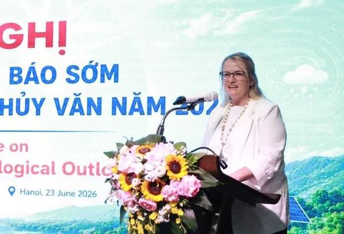 Bà Emilie Carrier, Tham tán Thương mại Cấp cao, Đại sứ quán Canada tại Việt Nam cho biết Canada đang cử chuyên gia phối hợp với phía Việt Nam thúc đẩy các giải pháp thực tiễn. Ảnh: Tiến Đức.