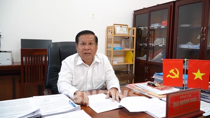 Ông Mai Hoàng Khởi, Ủy viên Ban Thường vụ Tỉnh ủy, Bí thư Đảng ủy phường Rạch Giá. Ảnh: Văn Sĩ-TTXVN