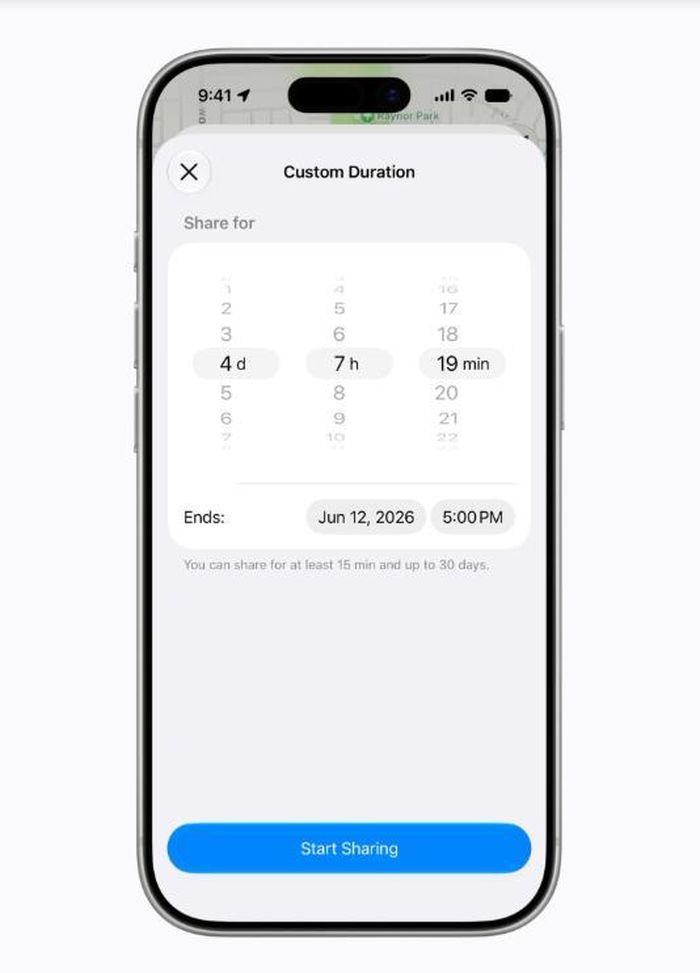 Cải tiến chia sẻ vị trí trong Find My. Ảnh: Macrumors