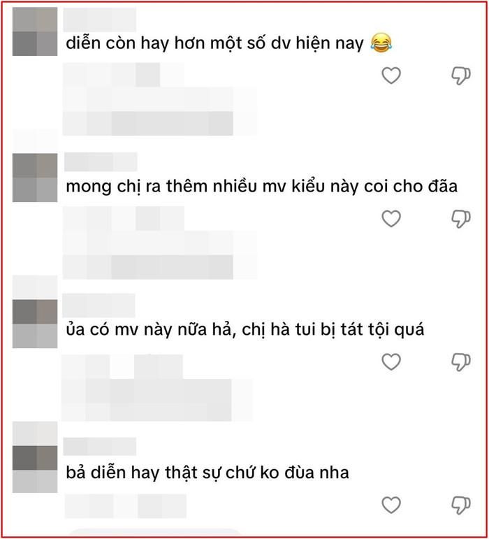 Khán giả hy vọng sẽ được nhìn thấy một Hồ Ngọc Hà với diễn xuất ấn tượng trong các MV có cốt truyện như Gửi người yêu cũ.