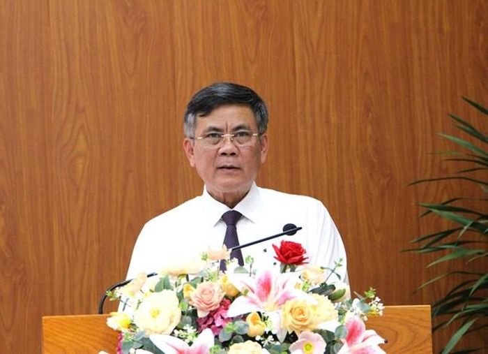 Phó Chủ tịch Ủy ban Trung ương MTTQ Việt Nam Trần Thắng phát biểu tại Hội nghị