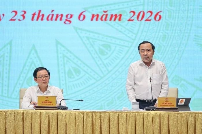 Bộ trưởng Bộ Khoa học và Công nghệ Vũ Hải Quân phát biểu - Ảnh: VGP/Nhật Bắc