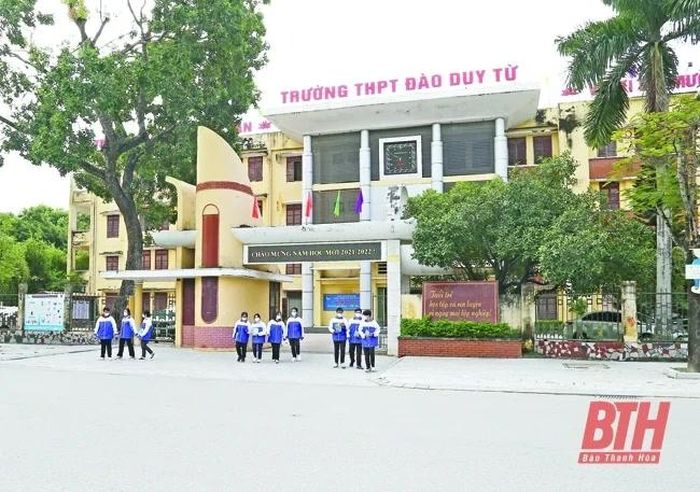Trường THPT Đào Duy Từ (TP Thanh Hóa). Ảnh: Phong Sắc