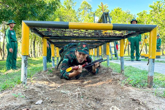 Vận động viên thi đấu các nội dung tại hội thao.