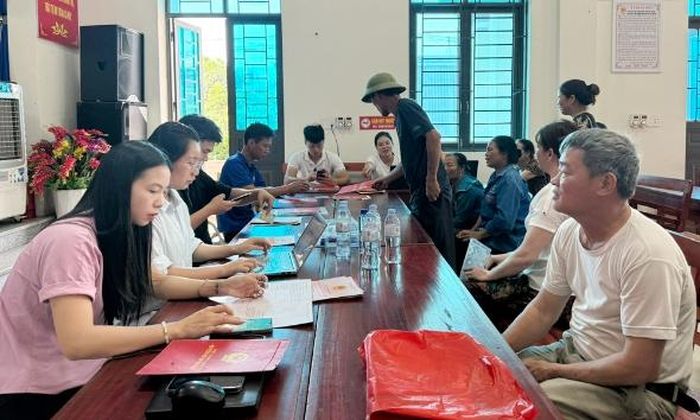  Xã Nghĩa Phương triển khai thu thập dữ liệu đất đai. 