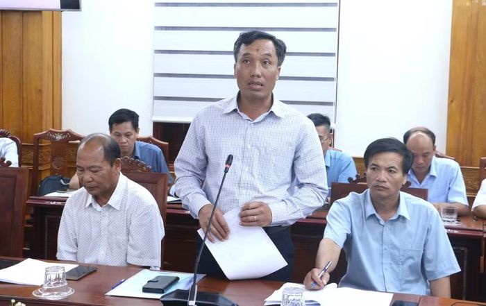  Ông Trần Văn Hòa - Giám đốc Công ty TNHH một thành viên Lâm nghiệp Ka Nák nêu chiến lược phát triển của công ty trong giai đoạn mới cũng như các kiến nghị, đề xuất. Ảnh: Quang Tấn 