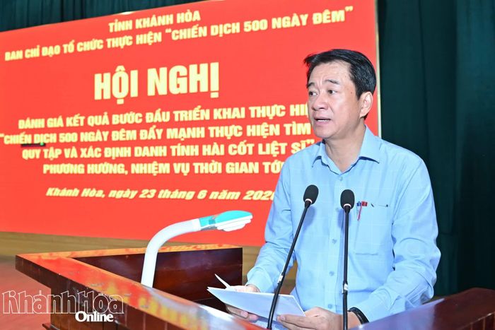 Phó Chủ tịch Thường trực UBND tỉnh Nguyễn Long Biên phát biểu kết luận hội nghị.