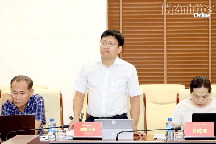 Lãnh đạo Sở Công Thương báo cáo một số nội dung.