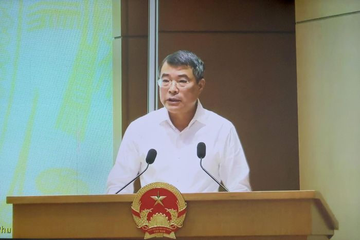 Thủ tướng Chính phủ Lê Minh Hưng - Trưởng Ban Chỉ đạo Chính phủ về phát triển KHCN, ĐMST, CĐS và Đề án 06 phát biểu kết luận phiên họp. 