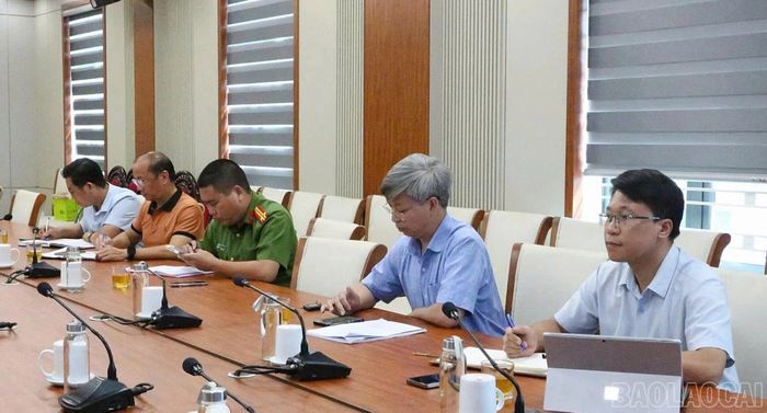 Đại biểu dự buổi làm việc.