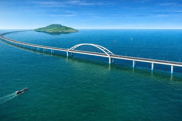 Cầu vượt biển Hòn Khoai. Ảnh minh họa