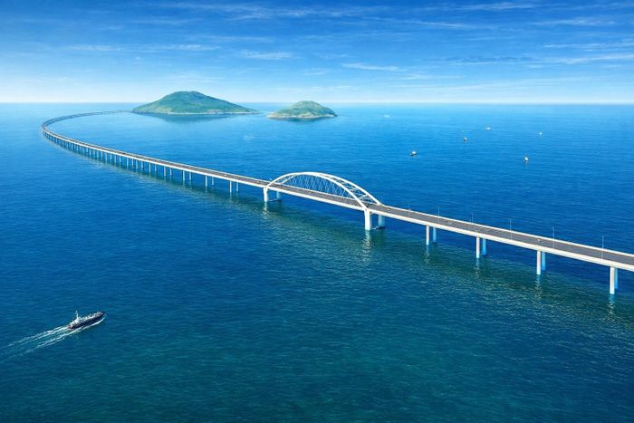 Sau khi hoàn thành đây sẽ là cầu vượt biển dài nhất Việt Nam. Ảnh minh họa