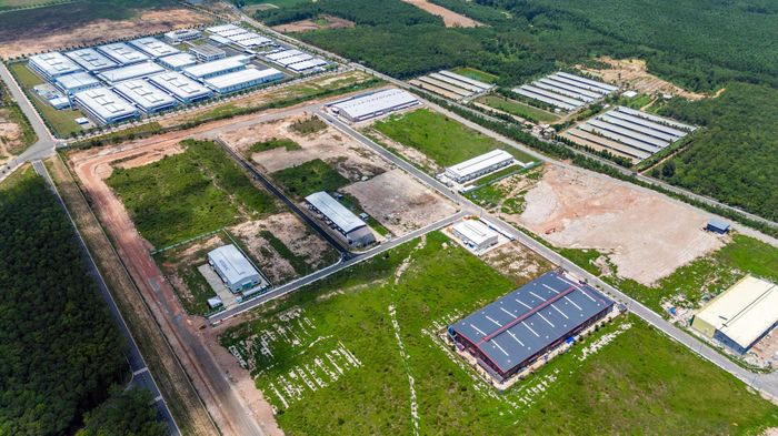 CCN Nam Hà, Nam Hà 2 cơ bản hoàn thiện hạ tầng kỹ thuật, thu hút các dự án thứ cấp đi vào hoạt động. Ảnh: N. Lân